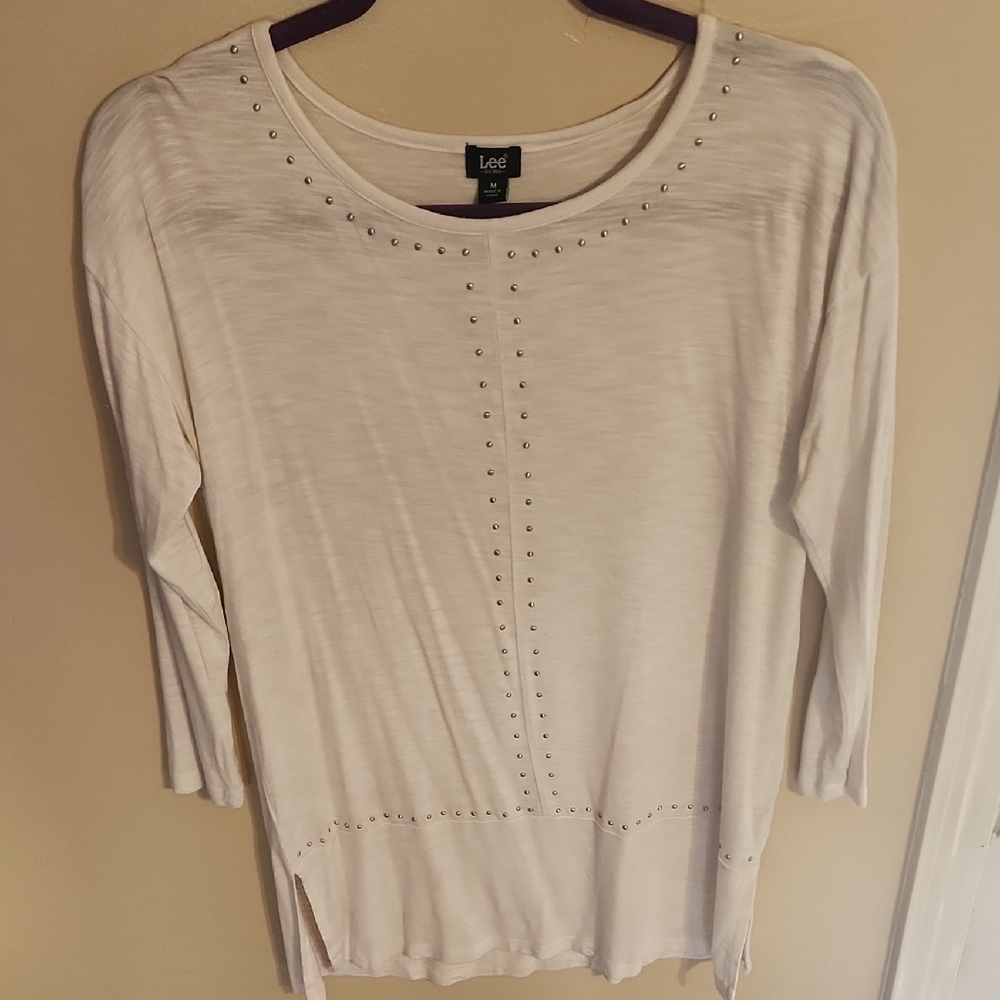 Lee Women's White Studded Top